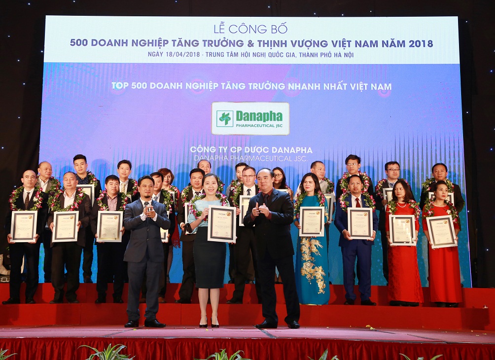Danapha was ranked in Top 500 Fastest growing enterprises 2018